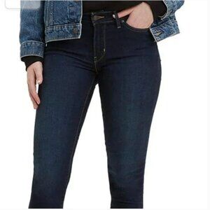 Levi's 711 Skinny Jeans Women's Size 29 Mid Rise Blue Dark Wash